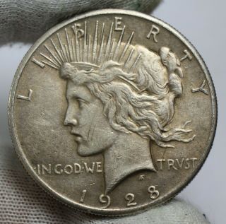 1928 - P Peace Dollar Key Date Silver Coin