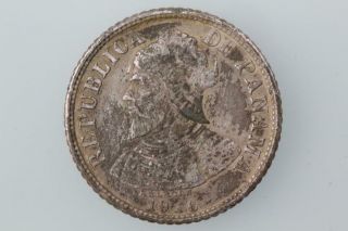 Panama 5 Centesimos Coin 1916 Km 2 Very Fine
