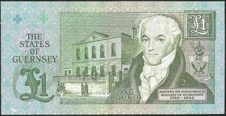 THE STATES OF GUERNSEY 1 POUND (1991 - _) P:52c UNC 2
