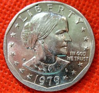 1979 P Susan B Anthony $1 Wide Rim Near Date Error Coin