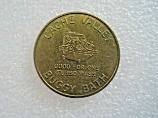 Cache Valley Buggy Bath Logan Utah Car Wash Token Coin