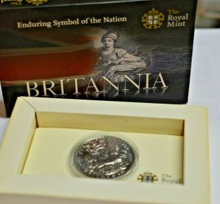 2009 Uk Britannia 1 Oz Silver Coin From The Royal In