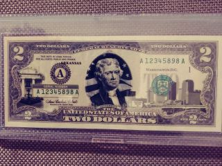 2003 - A $2 Two Dollar Bill Arkansas Enhancement Statehood Series 1/50 A