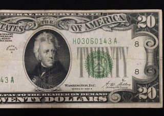 1928 B $20 Federal Reserve Note St.  Louis Missouri
