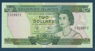Solomon Islands 2 Dollars,  1977,  P 5,  Unc