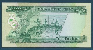 Solomon Islands 2 Dollars,  1977,  P 5,  UNC 2