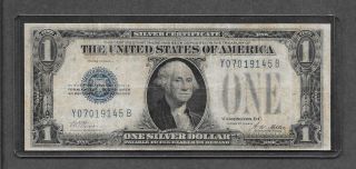 1928 A Experimentals Y - B Block - $1 F Funny Back Silver Certificate Note
