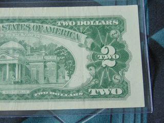 US 1963 Red Seal Star $2 Dollar Bill Low Serial Number 00042803A Crisp 6