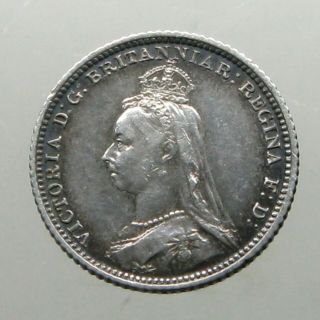 Queen Victoria Silver Fourpence (groat) _great Britain_minted 1888_scarce