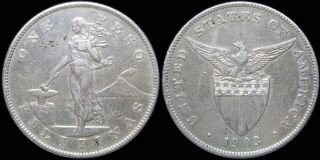1903 - (p) Us/philippines Peso Xf Details Silver Allen 16.  01 M3