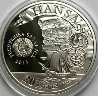 Belarus Silver Coin 20 Rubles " Polotsk " 2011