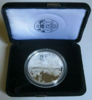 1997 - P Semi - Key Date Proof American Silver Eagle Coin With U.  S.  &