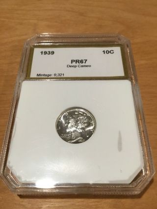 1939 Mercury 10 Cent Proof Coin Dime