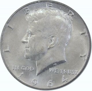 1964 - D Kennedy Half Dollar Roll (20 Coins) Bu