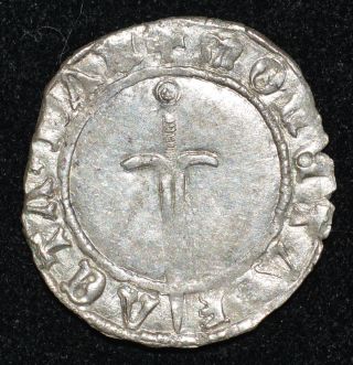 France,  Lorraine,  Nancy - Francois I 1544 - 1545 Demi Gros Vf Billon Silver Coin