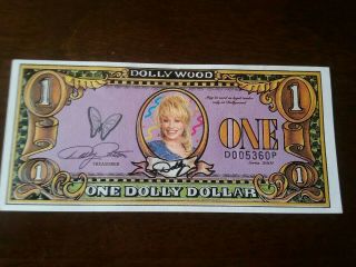 (1) Dollywood Dollar From The Theme Park Dollywood In Tennessee