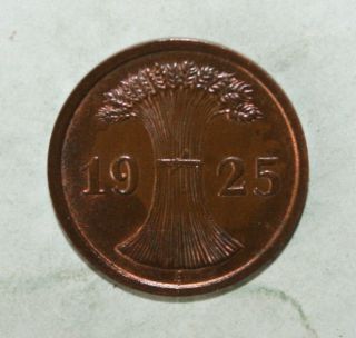 Germany 2 Pfennig 1925 - A Choice Uncirculated Coin -