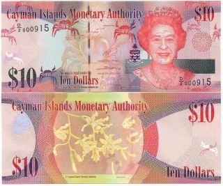 Cayman Islands - 10 Dollars 2014 / 2018 Unc Seria D/2 Lemberg - Zp
