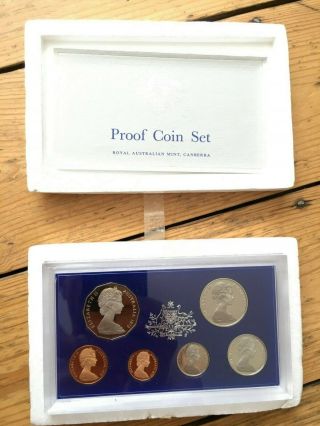 1973 Australia Proof Set Of Coins With Foam And Insert Card