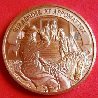 American Civil War Battle Of Appomattox Court House 1865 Surrender Bronze Medal