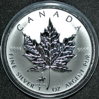 Rcmp Privy Mark - 1998 Canada $5 - 1 Oz.  Silver Maple Leaf