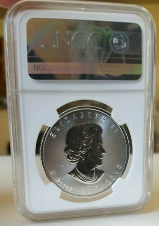2018 Canada $5 Maple Leaf 1 oz.  9999 Silver Coin NGC MS70 Early Releases 2