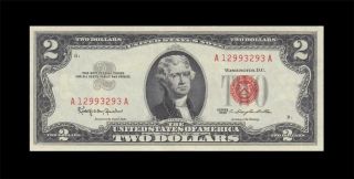 1963 United States Two Dollars $2 ( (aunc))