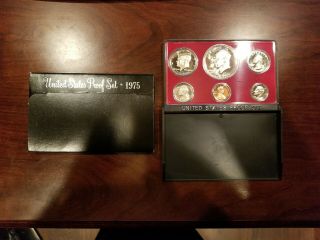 1975 United States (6 Coin) Proof Set In Black Box
