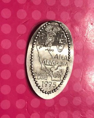 Ana Tec 1995 Anaheim Disney Disneyland Elongated Pressed Penny (nickel) Dw0014