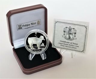 1988 Isle Of Man – Manx Cat 1 Oz.  Silver Proof Coin