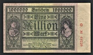 Vad - Hamborn - 1 Million Mark Inflation Note - 1