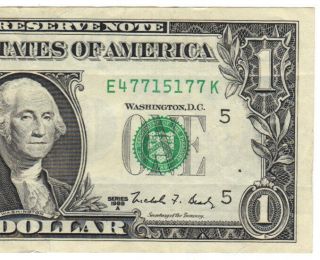 Scarce 1988 A $1 Web Note One Dollar U.  S.  Note E Richmond E - K Block F - 1917 Crisp