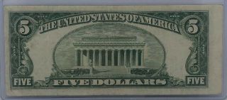 1950 E $5 Dollar Star Note - Mis - Cut - Error 5