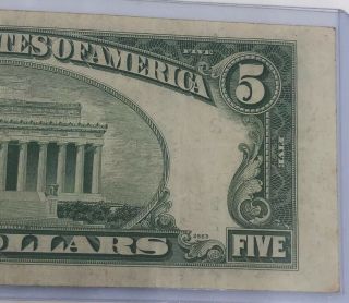 1950 E $5 Dollar Star Note - Mis - Cut - Error 8
