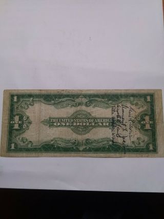 1923 one dollar bill silver certificate 2