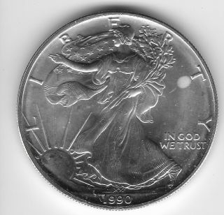 1990 Silver American Eagle Dollar
