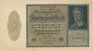 1922 10,  000 Mark Germany Currency Aunc German Vampire Note Bill Banknote Cash