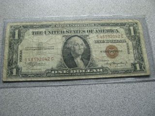 1935 A Series $1 One Dollar Hawaii Silver Certificate Brown Currency Note