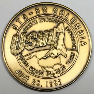 N050 Nasa Space Shuttle Coin / Medal,  Columbia,  Sts - 50