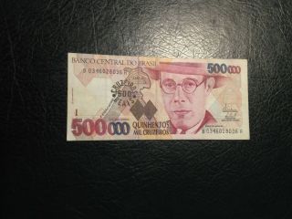 Brazil Banknote 500000 Cruzeiros 1990 - 1993