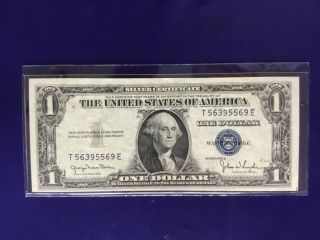 1935 D $1 Silver Certificate Wide Unc Cu (t - E) Block
