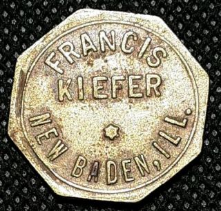 Baden,  Illinois.  Francis Kiefer,  Good For 10 Cent 