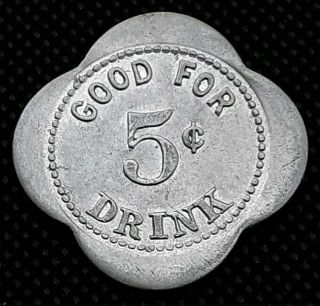 Baden,  Illinois.  Geo.  Rathmann,  Billhartz Park,  Good For 5 Cent ' s In Drink.  R - 4 2