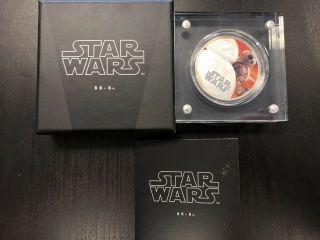 Niue - 2016 - Silver $2 Proof Coin - 1 Oz Star Wars Bb - 8