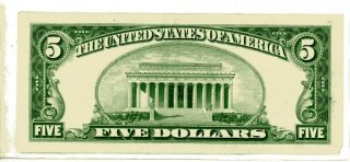 1934 - D $5 DOLLAR SILVER CERTIFICATE NOTE 253 A 2