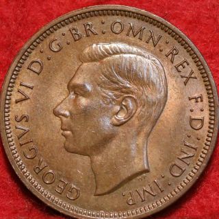 1944 Great Britain 1/2 Penny Foreign Coin