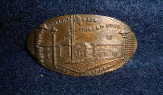 1933 Chicago World’s Fair Fort Dearborn Elongated Indian Head Penny.