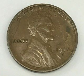 1910 - S San Francisco Wheat Penny Better Date