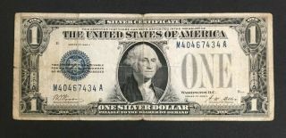 Usa One Dollar 1928 A Banknote Silver Certificate Blue Seal M 40467434 A