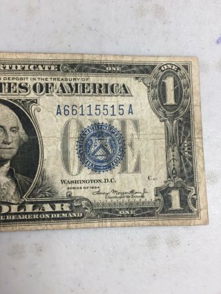 SERIES 1934 $1 SILVER CERTIFICATE 